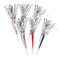 7 1/2" Patriotic Red, White & Blue Fringe Horn with Silver Fringe 12 Pc.